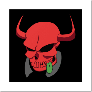 Punk Skull (Horn Version) Posters and Art